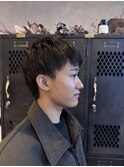 メンズカット黒髪爽やかショートスタイル10代20代30代