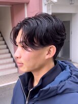 ヘアプレイスソル (HAIR PLACE SoL)&nbsp;メンズ/ニュアンスパーマ/センターパート