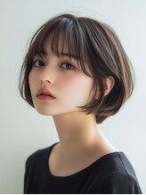 ロディーナコク 大口 新子安(rodina.coc)&nbsp;ピンクベージュ/アンブレラカラー/クールショート/前髪/大口子安