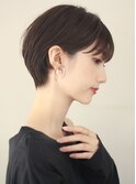 ショートカット耳かけショート前髪長めショートヘア大分美容室