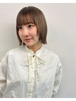 ボブレイヤーベージュカラー