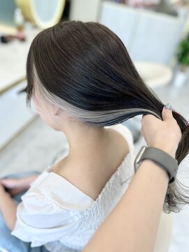 エトワール バイ ヴィンス(etoile by vince) ホワイトベージュ/インナーカラー/透明感グレージュ