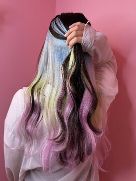 ダズリングディア(Dazzling Deer) レインボー/インナー/ロング/ハイトーン/デザインカラー