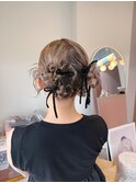 タイトツイン/ヘアアレンジ/結婚式アレンジ