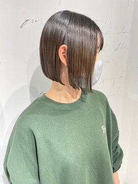 ジュベ 別府店(juve.) 別府ショートボブ顔まわりレイヤーカット髪質改善カラー30代