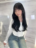 エヌ 大阪梅田店(enu)&nbsp;【大阪梅田】ブルーブラック×韓国風くびれ巻き