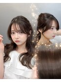 結んだ時でも綺麗になる顔まわりレイヤーカット