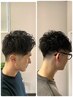 メンズ　骨格矯正カット＋パーマ