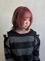 ヘアーディア(Hair...DiA) ピンク黒のデザインカラー