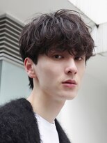 フィフス 栄(fifth) 名古屋栄ルーズパーマメンズカットセンターパート