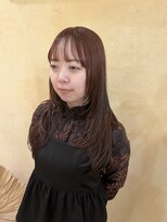ベイコレクト(BAY COLLECT) ロングレイヤー/オレンジカラー/ニュアンスカット