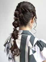 カシュカシュ 表参道(cache cache)&nbsp;ロング編みおろしポニーヘアセット