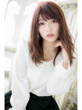 モッズ ヘア 福岡姪浜店(mod's hair) *mod's姪浜*…エレガンスレッドで大人かわいい小顔セミディ