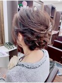 編み込みアレンジ