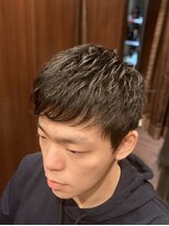 ヒロギンザ 田町店(HIRO GINZA)&nbsp;形状記憶パーマショートスタイル/田町/三田/床屋/理容室