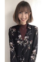 ネイロ 錦糸町(NeiRo)&nbsp;エアリーミディショートパーマ黒髪カタログホワイトアッシュ