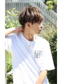 20代30代メンズクラウドマッシュ丸み束感ビジカジトレンド