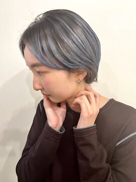 テテコケット(tete coquette) 『真通知弘』透明感ブルー×ハンサムショートボブ