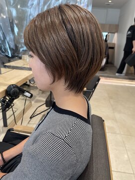 マイラ 銀座(myla) 【田村】20代30代40代大人可愛いショートボブベージュブラウン