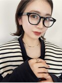 ショコラアッシュ ヘルシースタイル 20代30代40代 暗髪 外ハネb