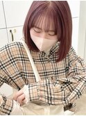 【Lufeli】佐藤有華 前髪/ワンレン/ボブ/小顔/カシスピンク