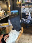 重めボブ×酸熱トリートメント