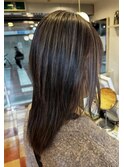 白髪ぼかしハイライト
