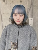 ソル ジングウマエ(SOL JINGUMAE)&nbsp;［natsuki］ アイスブルー×ブラウン デザインカラー