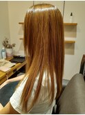 酸性ストレート　ロング　艶ヘアー　30代、40代、50代