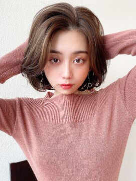 アフロートフクオカ(AFLOAT FUKUOKA) 【AFLOAT福岡】大人かわいい艶カラー/ボブ