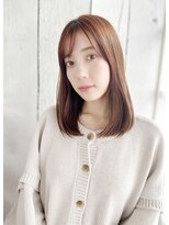 ティエル 町田店(tiel)&nbsp;【町田】ピンク系ミディアム×シースルーバング