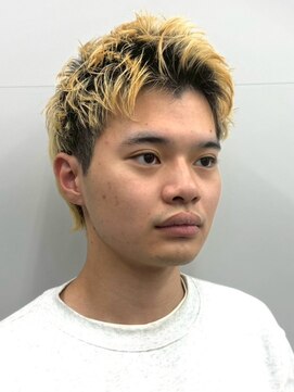 スパイキーショート 抜きっぱなしブロンド ブリーチ ハイトーン