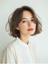 アンサ 小倉店(ANSA)&nbsp;くびれニュアンスボブ｜軽やか大人ヘア