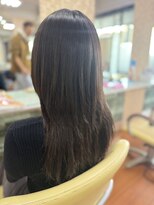 アークスヘアー&nbsp;透明感髪質改善カラー小顔艶感ミディミルクティーベージュ