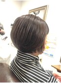 40代50代60代/襟足短めショートボブ/重めショートボブ