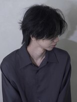 スウェル(SWELL)&nbsp;黒髪でも垢抜ける◎センターパートウルフ