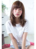 『celiloスタイル』、セミロング、ナチュラルニュアンスパーマ