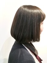 フレイムスヘアデザイン(FRAMES hair design)&nbsp;シンプルボブ×赤み消しカラー