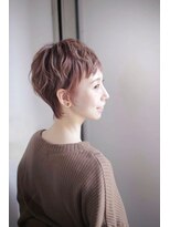 ミューク ハッピーヘアライフ 寺田町北口店(ｍieuxque happyhairlife) ピンクベージュショート【mieuxque】寺田町/阿倍野/天王寺