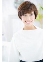 ヘアアンドビューティー ミック(Hair & Beauty miq)&nbsp;ニュアンスカラー小顔ひし形ショートボブルフa1