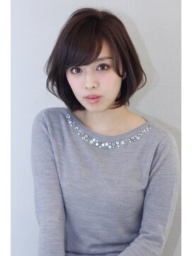 アフロート ギンザ(AFLOAT GINZA) 【小鳥居】大人可愛い艶カラーショートボブ30代40代50代