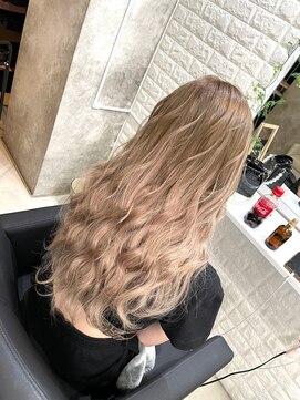 ニノ(nino) 【NINO】ミルクティーベージュ/グラデーションロング