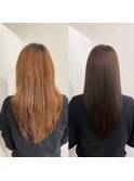 美髪カラーヘアエステ　髪質改善