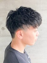 ヘアークリエイト ポライト(hair create Polite) 爽やかマットショート☆ビジネス刈り上げツーブロックブラック