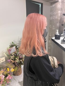 ペレ 渋谷(PELE) K197_ペールオレンジ ブリーチ2回~