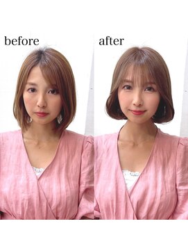 ミラリー トウキョウ(Mirareee Tokyo) 20代30代40代◎韓国ヘアー顔周りレイヤー青髪似合わせカットロブ