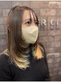 内巻きシャギー