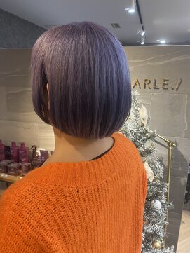 マーレ(MARLE./) 丸みボブ×バイオレット