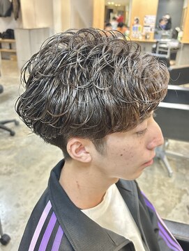 ニアウ 伊勢崎連取店(Niau) メンズマッシュパーマツイストスパイラルパーマ波巻きパーマ