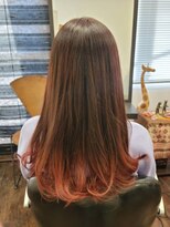 タイガ 上野御徒町(TAIGA)&nbsp;髪質改善×ピンクブラウン×グラデーションカラー
